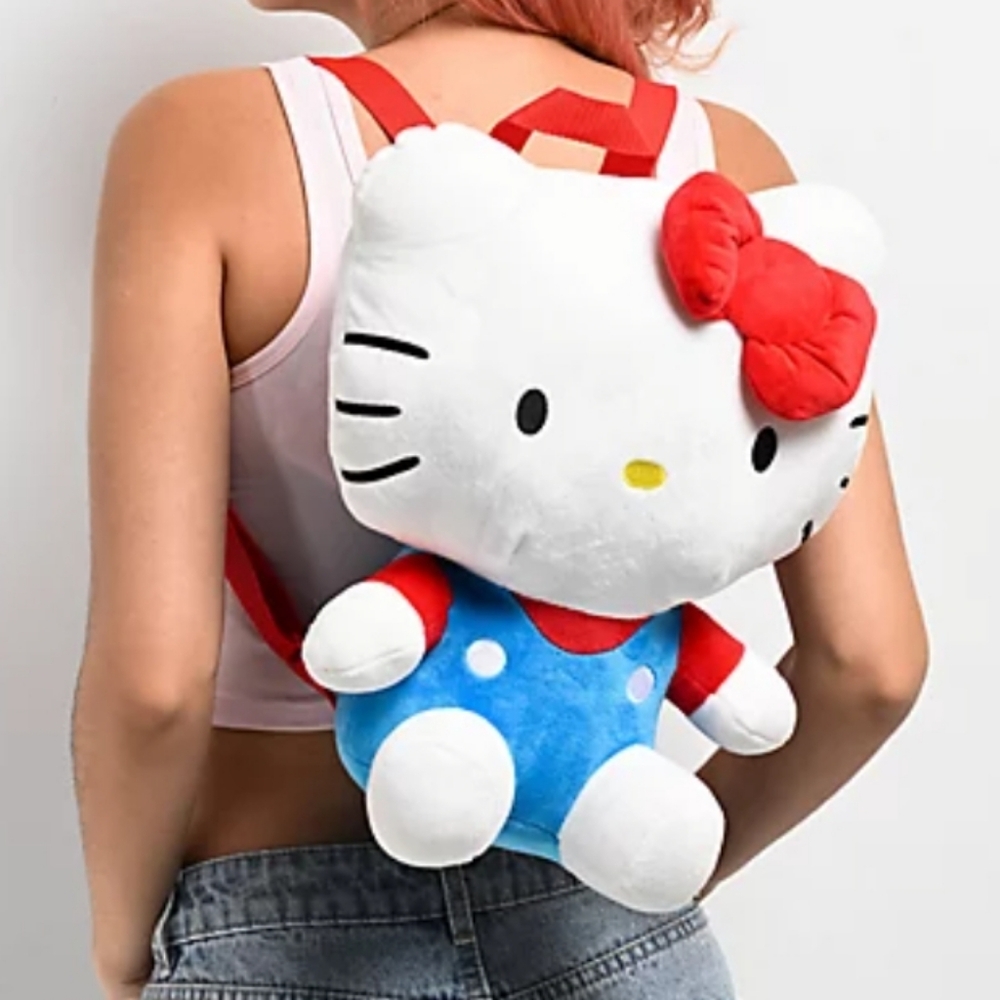 Hello Kitty Plush Mini Backpack NWT Sanrio